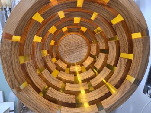 Floating Oak / Resin Bowl